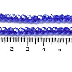 Electroplate Transparent Glass Beads Strands&nbsp;EGLA-A035-T4mm-A21