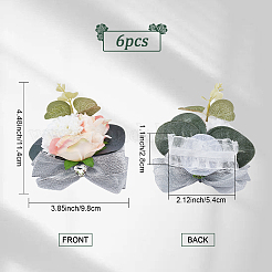 Silk Cloth Silk Ribbon Wrist Corsage&nbsp;AJEW-WH0277-62A