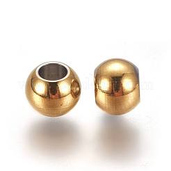 Ion Plating(IP) 304 Stainless Steel Spacer Beads&nbsp;STAS-L222-42C-G
