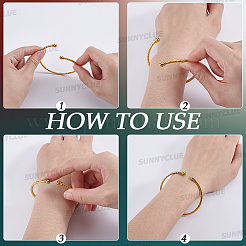 5Pcs Alloy Open Cuff Bangles&nbsp;BJEW-SC0001-69