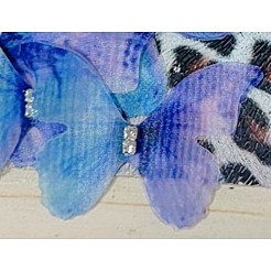 Gradient Color 2-Layer Fibre Tulle Ornament Accessories&nbsp;DIY-WH0449-15B