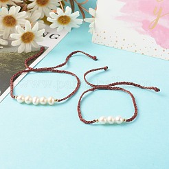 Mother's Day Adjustable Nylon Thread Cord Bracelets Sets for Mom & Daughter&nbsp;BJEW-JB06528-02