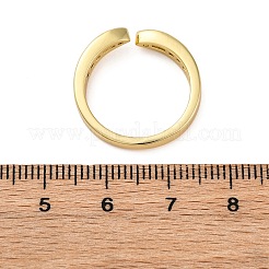 Brass Micro Pave Cubic Zirconia Open Cuff Rings for Women&nbsp;RJEW-G341-03G-02