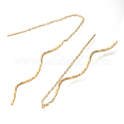 Ion Plating(IP) 304 Stainless Stell Studs Earring&nbsp;EJEW-H008-03G
