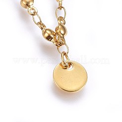304 Stainless Steel Charm Bracelets&nbsp;BJEW-H579-15G