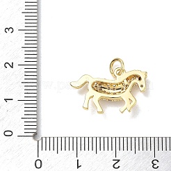 Brass with Rhinestone Pendants&nbsp;RB-CBA6830-18G-07