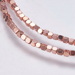 Electroplate Non-magnetic Synthetic Hematite Bead Strands&nbsp;X-G-K237-08O