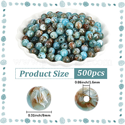 500Pcs Acrylic Beads&nbsp;OACR-PA0001-80