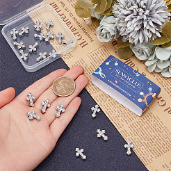 30Pcs Alloy Rhinestone Slide Charms&nbsp;FIND-SC0010-33