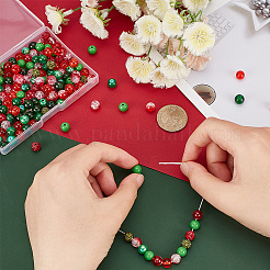 DIY Round Beads Jewelry Making Finding Kit for Christmas&nbsp;DIY-GA0003-52