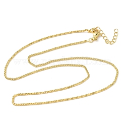 1.5MM Brass Wheat Chain Necklaces for Women&nbsp;NJEW-K271-14G