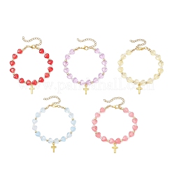 Alloy Cross Charm Bracelets&nbsp;BJEW-JB13490