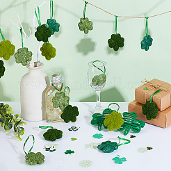 32Pcs 4 Colors Saint Patrick's Day Foam Pendant Decorations for Christmas Tree&nbsp;FIND-GA0003-02