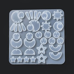 DIY Silicone Pendant Molds&nbsp;DIY-G079-12B