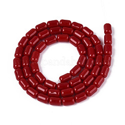 Opaque Glass Beads Strands&nbsp;GLAA-T028-14P-03