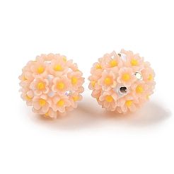 Handmade Luminous Polymer Clay Rhinestone Fancy Beads&nbsp;CLAY-H003-04F