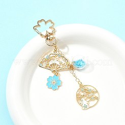 Alloy Enamel Pendant Keychains&nbsp;HJEW-FS00049-01