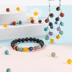 285Pcs 14 Style Natural Mixed Faceted Round Gemstone Beads&nbsp;G-LS0001-58