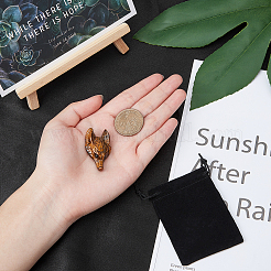 Natural Tiger Eye Pendants&nbsp;G-SC0001-20A