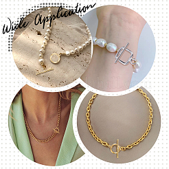 Brass Toggle Clasps&nbsp;KK-FH0001-43