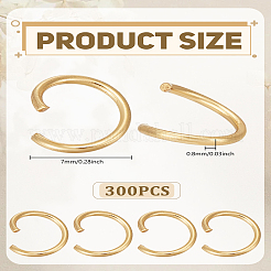 300Pcs 304 Stainless Steel Open Jump Rings&nbsp;STAS-LP0004-94