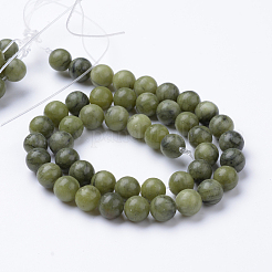 Natural Chinese Southern Jade Beads Strands&nbsp;G-T055-8mm-15