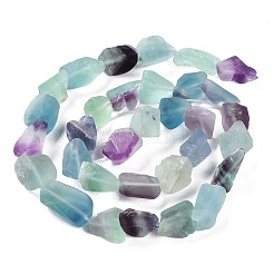 Raw Rough Natural Fluorite Beads Strands&nbsp;G-G116-B01-01