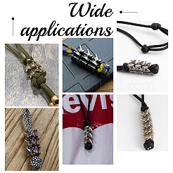 4Pcs 2 Colors Vertebrae Shaped Brass Beads&nbsp;KK-NB0002-98
