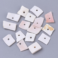 Natural Pink Shell Bead Strands&nbsp;X-SSHEL-N034-20