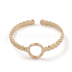 Ion Plating(IP) 304 Stainless Steel Cuff Rings&nbsp;RJEW-G285-65G