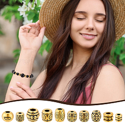 Tibetan Style Alloy Beads&nbsp;TIBEB-GA0001-02AG