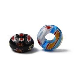 Handmade Millefiori Lampwork European beads&nbsp;LK-R010-M