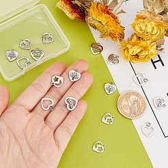 16Pcs 4 Style 304 Stainless Steel Charms&nbsp;STAS-DC0005-46