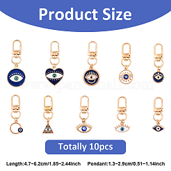 10Pcs Alloy Enamel Pendant Decorations&nbsp;HJEW-YW00153