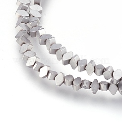 Electroplate Non-magnetic Synthetic Hematite Bead Strands&nbsp;G-I208-18F-C-S
