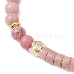 Natural Rhodonite Braided Bead Bracelets&nbsp;BJEW-JB11241-02