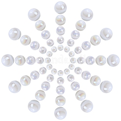 100Pcs 5 Styles ABS Plastic Imitation Pearl Beads&nbsp;KY-CJ0002-03