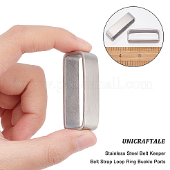 304 Stainless Steel Belt Keeper Belt Strap Loop Ring Buckle Parts&nbsp;DIY-WH0304-355