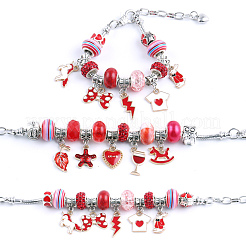 DIY Alloy European Bracelets Making Kits&nbsp;DIY-I108-01E