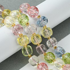 Synthetic Colored Topaz Crystal Beads Strands&nbsp;G-Q010-A14-01