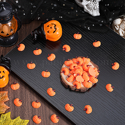 80Pcs Autumn Opaque Resin Decoden Cabochons&nbsp;RESI-SC0003-53