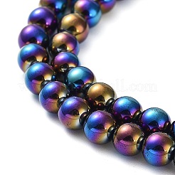 Electroplated Dyed & Heated Natural Black Agate Beads Strands&nbsp;G-Z038-B05-01FR