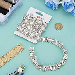 1 Yard Rectangle Iron Rhinestone Strass Chains&nbsp;CH-FG0001-02B