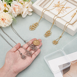 6Pcs 6 Styles 304 Stainless Steel Cable Chain Necklace Makings&nbsp;NJEW-PH0001-34A