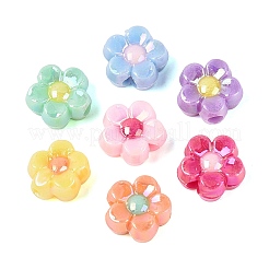 Two Tone Opaque Acrylic Beads&nbsp;OACR-Q203-07