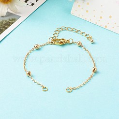 Handmade Brass Satellite Chain Bracelets Making Accessories&nbsp;AJEW-JB01025-02