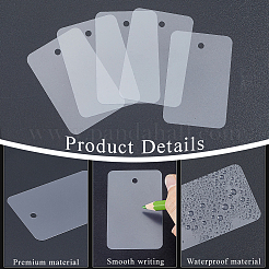 100 Sheets PVC Plastic Price Tags&nbsp;DIY-SP0006-75B
