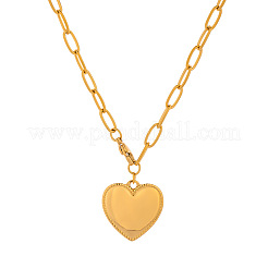 304 Stainless Steel Heart Pendant Necklaces for Women&nbsp;LS-JD8582