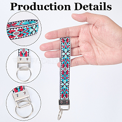 Iron with Polyester Inwrought Keychain&nbsp;KEYC-WH20054-011A