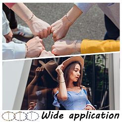 6Pcs 3 Colors Stainless Steel & Enamel Link Bracelets for Women&nbsp;BJEW-GO0001-30